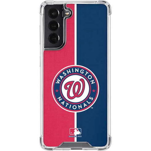 MLB Washington Nationals Split Galaxy S22 Clear Case