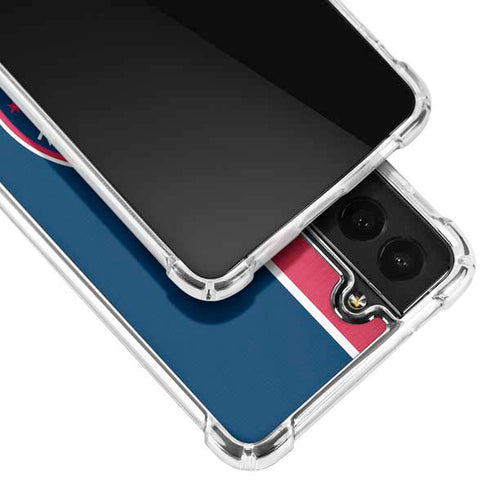 MLB Washington Nationals Split Galaxy S22 Clear Case
