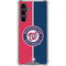 MLB Washington Nationals Split Galaxy S23 FE Clear Case