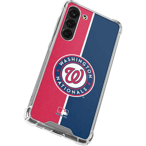 MLB Washington Nationals Split Galaxy S23 Plus Clear Case