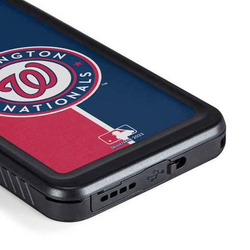 MLB Washington Nationals Split Galaxy S23 Plus Waterproof Case