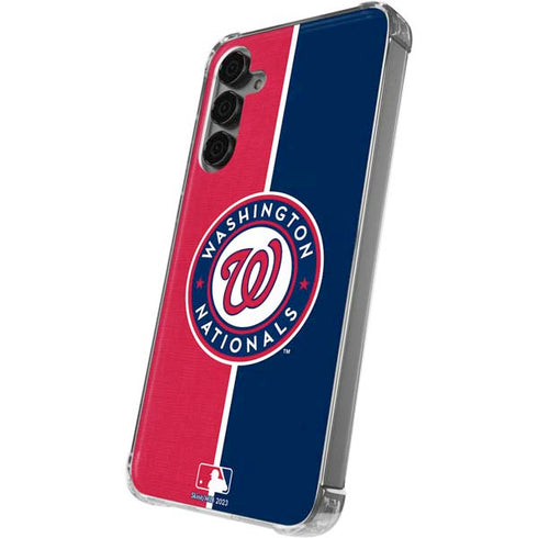 MLB Washington Nationals Split Galaxy S24 Plus Clear Case