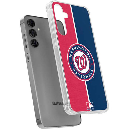 MLB Washington Nationals Split Galaxy S24 Plus Clear Case