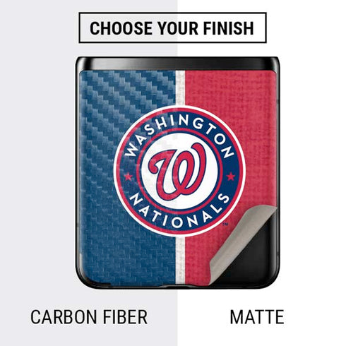 MLB Washington Nationals Split Galaxy Z Flip Skin