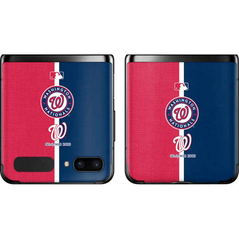 MLB Washington Nationals Split Galaxy Z Flip Skin