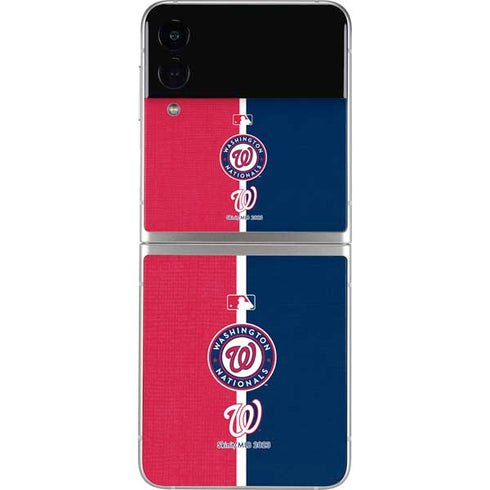 MLB Washington Nationals Split Galaxy Z Flip3 5G Skin