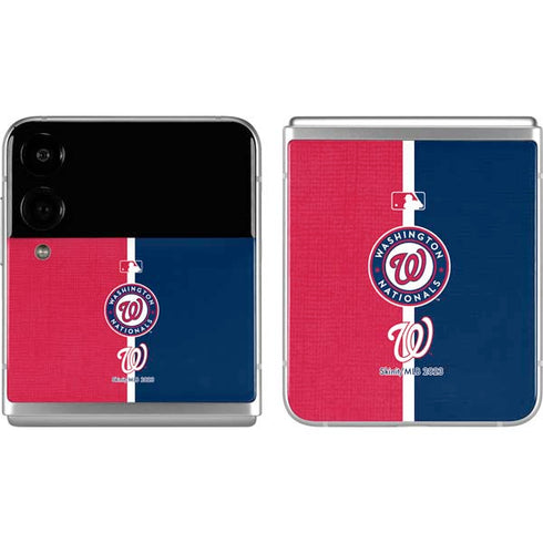 MLB Washington Nationals Split Galaxy Z Flip4 5G Skin