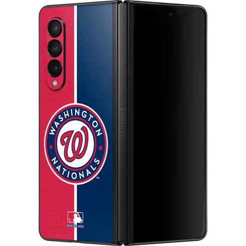 MLB Washington Nationals Split Galaxy Z Fold3 5G Skin