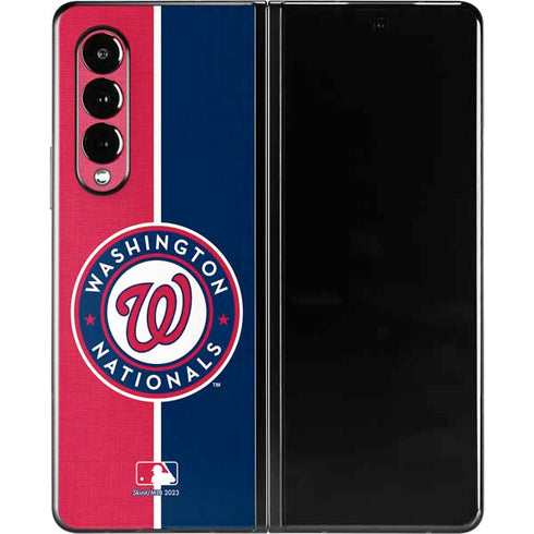 MLB Washington Nationals Split Galaxy Z Fold3 5G Skin