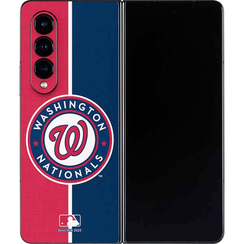 MLB Washington Nationals Split Galaxy Z Fold4 5G Skin