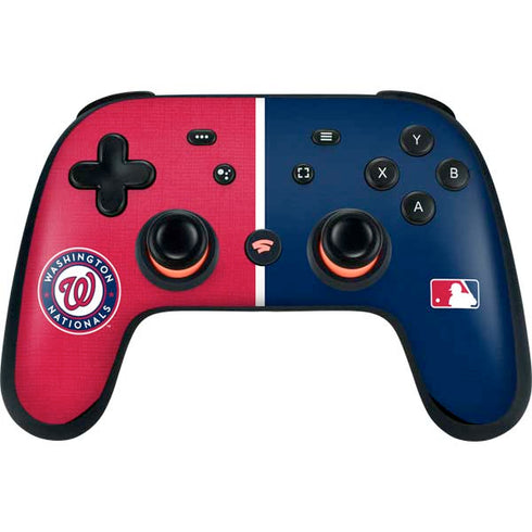 MLB Washington Nationals Split Google Stadia Controller Skin