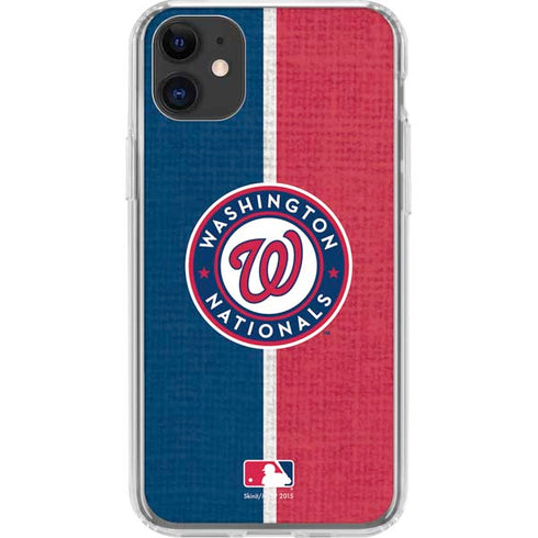 MLB Washington Nationals Split iPhone 11 Clear Case