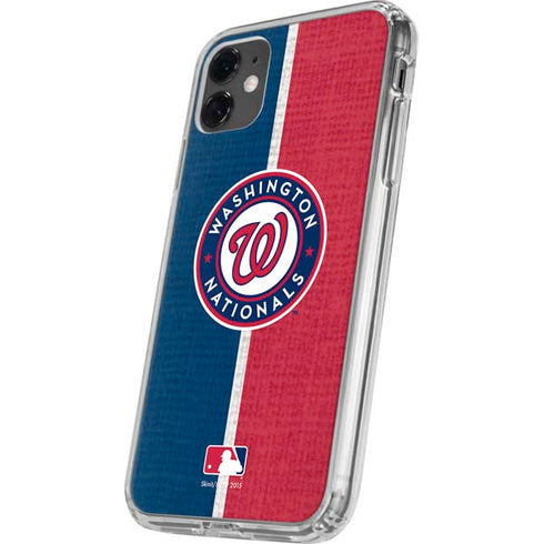MLB Washington Nationals Split iPhone 11 Clear Case