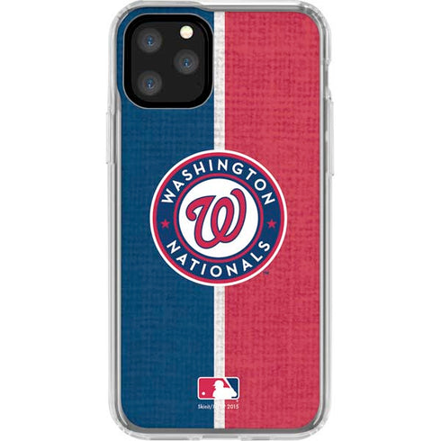 MLB Washington Nationals Split iPhone 11 Pro Clear Case