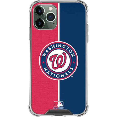 MLB Washington Nationals Split iPhone 11 Pro Max Clear Case