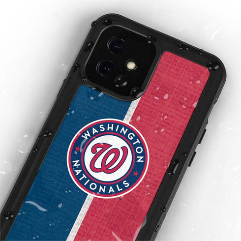 MLB Washington Nationals Split iPhone 12 Mini Waterproof Case