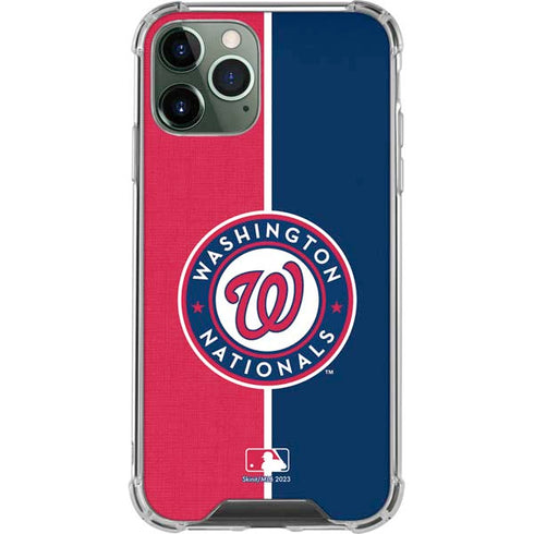 MLB Washington Nationals Split iPhone 12 Pro Clear Case