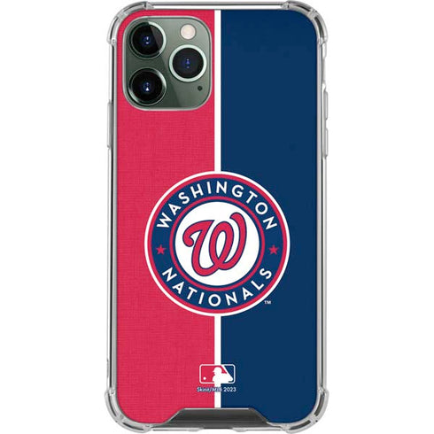 MLB Washington Nationals Split iPhone 12 Pro Max Clear Case