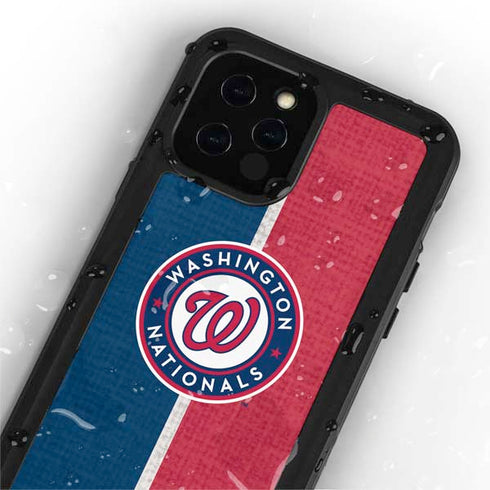 MLB Washington Nationals Split iPhone 12 Pro Max Waterproof Case