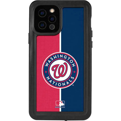 MLB Washington Nationals Split iPhone 12 Pro Waterproof Case