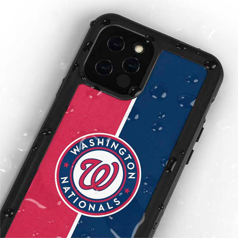 MLB Washington Nationals Split iPhone 12 Pro Waterproof Case