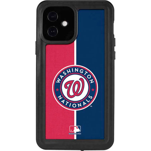 MLB Washington Nationals Split iPhone 12 Waterproof Case