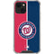MLB Washington Nationals Split iPhone 13 Mini Clear Case