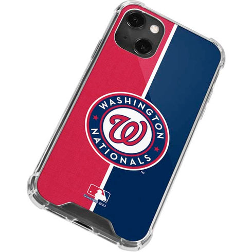 MLB Washington Nationals Split iPhone 13 Mini Clear Case