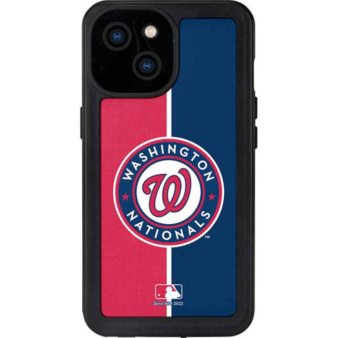 MLB Washington Nationals Split iPhone 13 Mini Waterproof Case