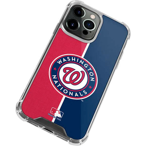 MLB Washington Nationals Split iPhone 13 Pro Max Clear Case