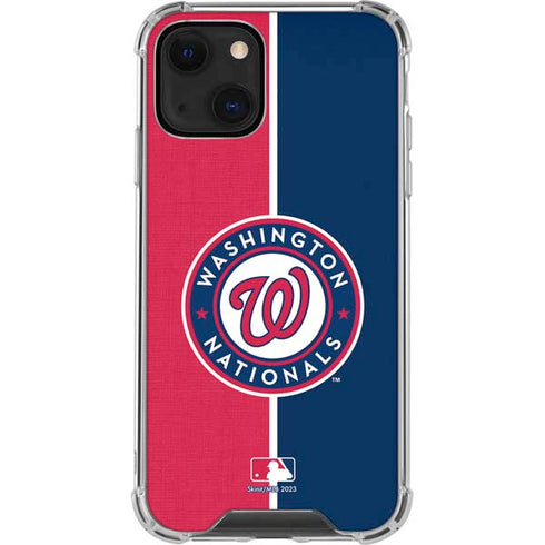MLB Washington Nationals Split iPhone 15 Plus Clear Case