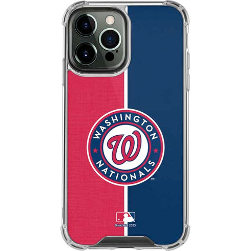 MLB Washington Nationals Split iPhone 14 Pro Max Clear Case