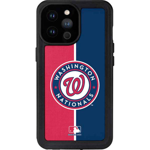MLB Washington Nationals Split iPhone 14 Pro Max Waterproof Case