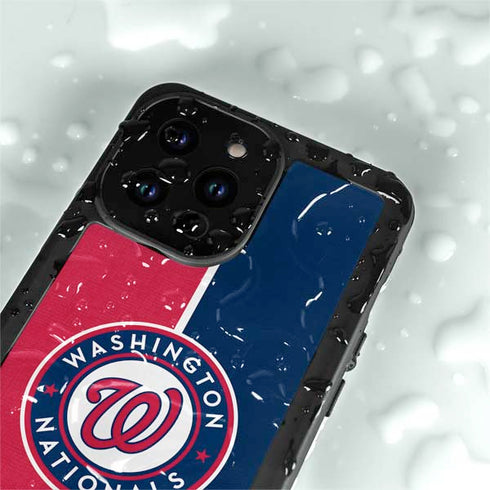 MLB Washington Nationals Split iPhone 14 Pro Max Waterproof Case