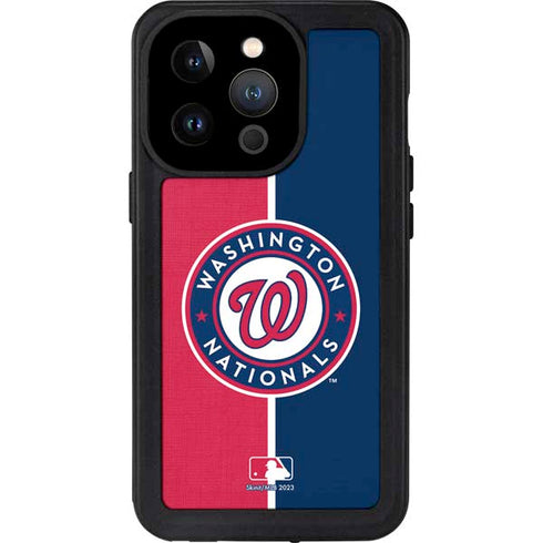 MLB Washington Nationals Split iPhone 14 Pro Waterproof Case