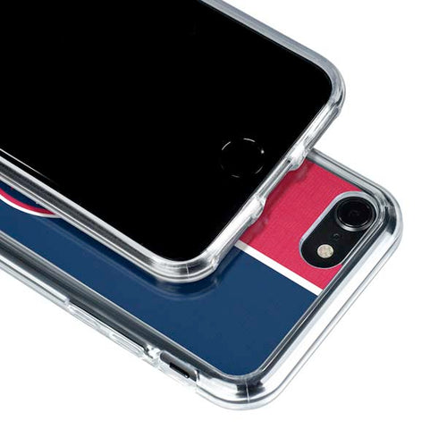 MLB Washington Nationals Split iPhone SE (2nd & 3rd Gen) Clear Case