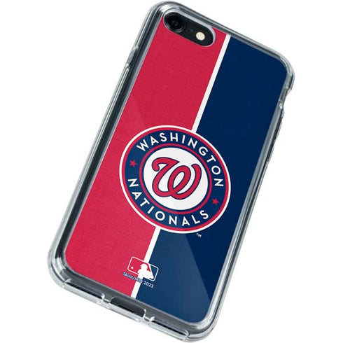 MLB Washington Nationals Split iPhone SE (2nd & 3rd Gen) Clear Case