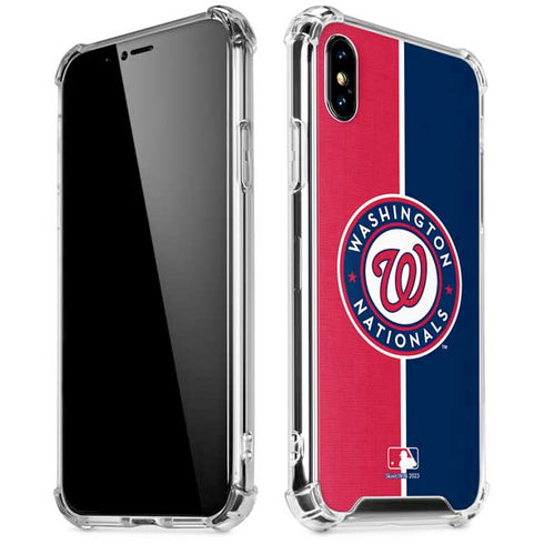 MLB Washington Nationals Split iPhone XS Max Clear Case