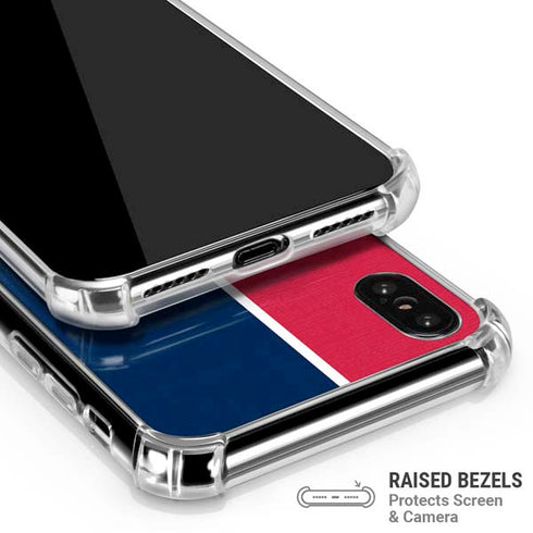 MLB Washington Nationals Split iPhone XS Max Clear Case