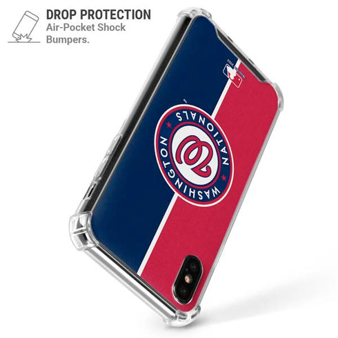 MLB Washington Nationals Split iPhone XS Max Clear Case