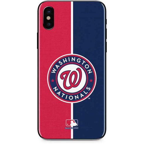 MLB Washington Nationals Split iPhone XS Skin