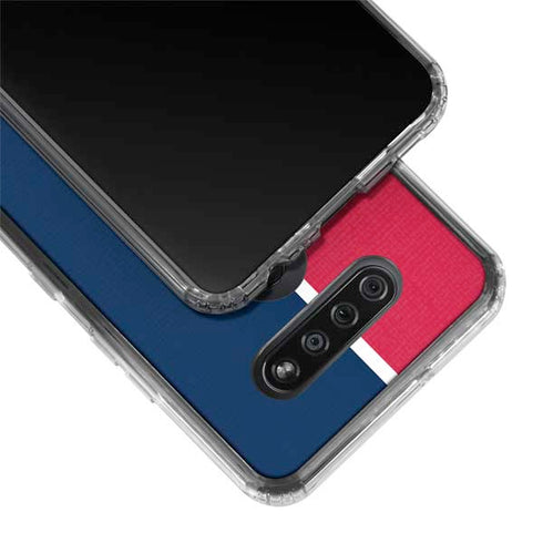 MLB Washington Nationals Split LG K51/Q51 Clear Case