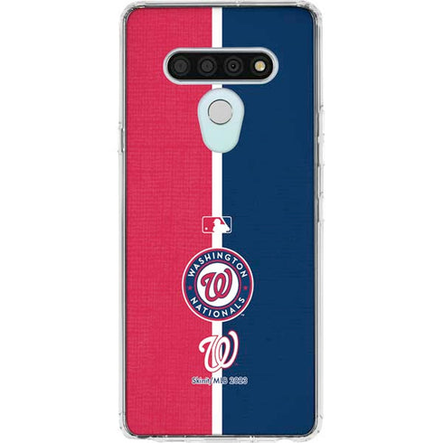 MLB Washington Nationals Split LG Stylo 6 Clear Case