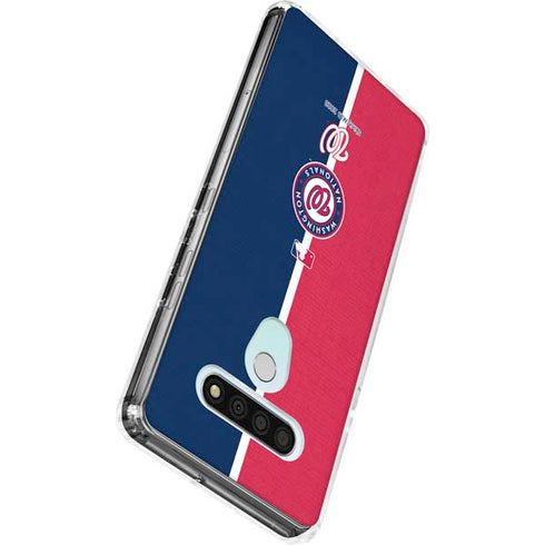 MLB Washington Nationals Split LG Stylo 6 Clear Case