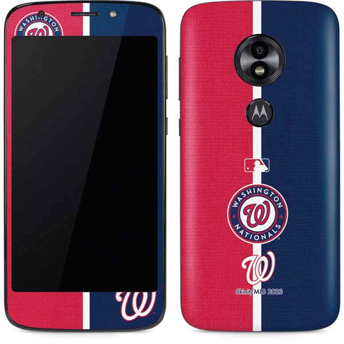 MLB Washington Nationals Split Moto E5 Play Skin