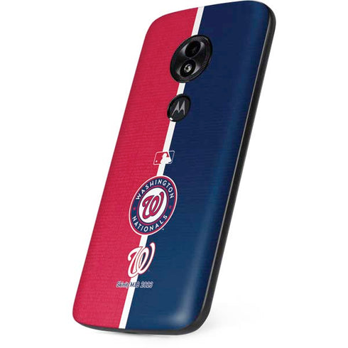 MLB Washington Nationals Split Moto E5 Play Skin