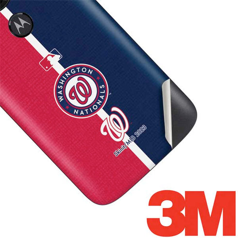 MLB Washington Nationals Split Moto E5 Play Skin