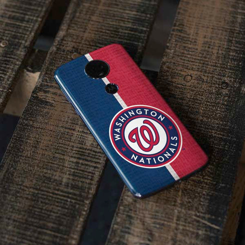 MLB Washington Nationals Split Moto E5 Plus Skin