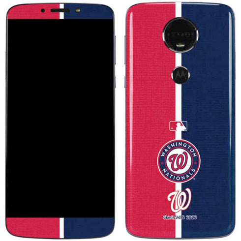 MLB Washington Nationals Split Moto E5 Plus Skin