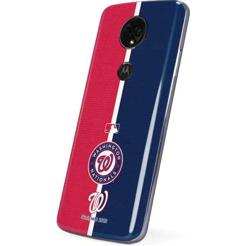 MLB Washington Nationals Split Moto E5 Plus Skin